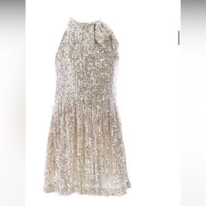 GB girls brand new with tags size 4 silver sequin dress.